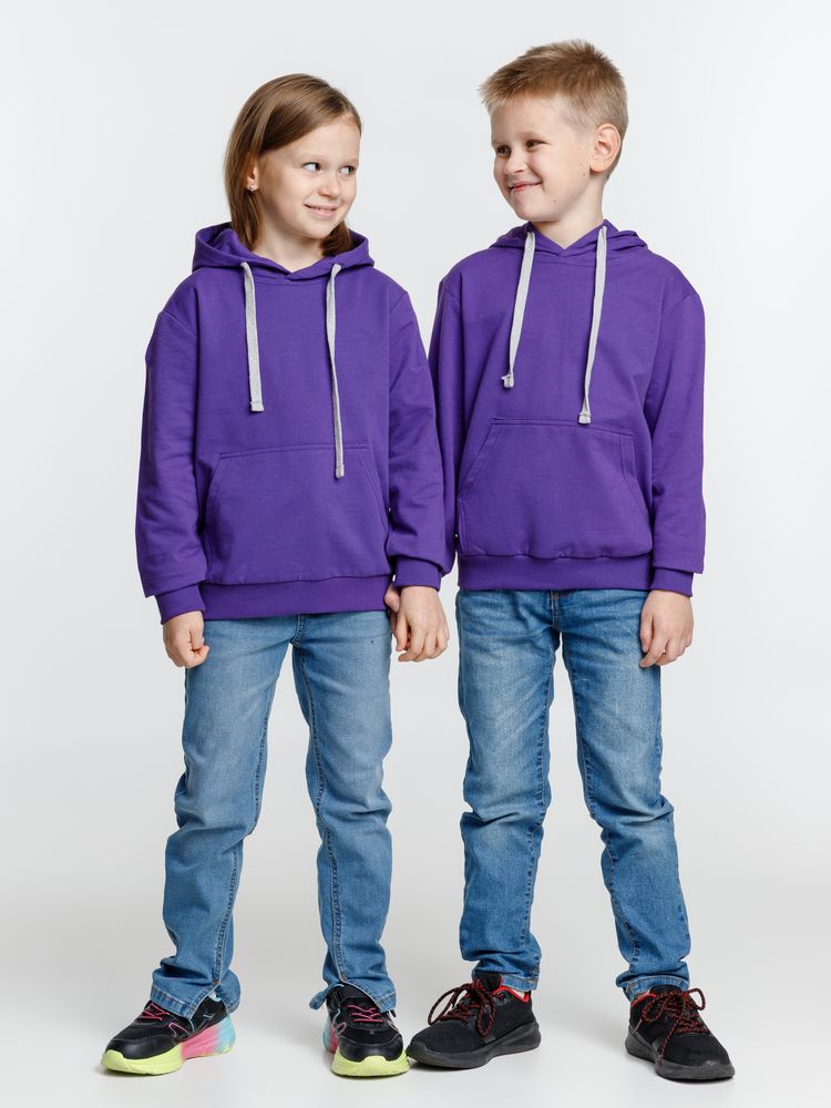 Толстовка с капюшоном детская Kirenga Kids, фиолетовая — фото 7