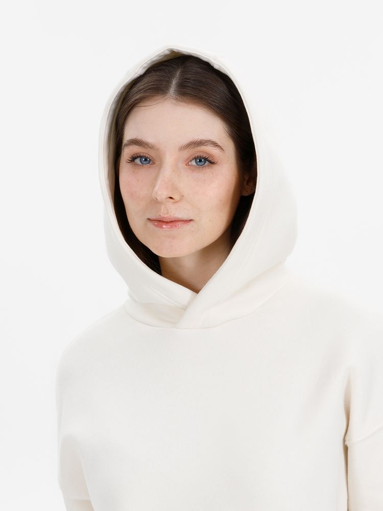Худи оверсайз унисекс Snuggie, молочно-белое — фото 10