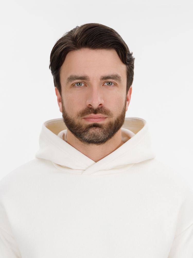 Худи оверсайз унисекс Snuggie, молочно-белое — фото 11