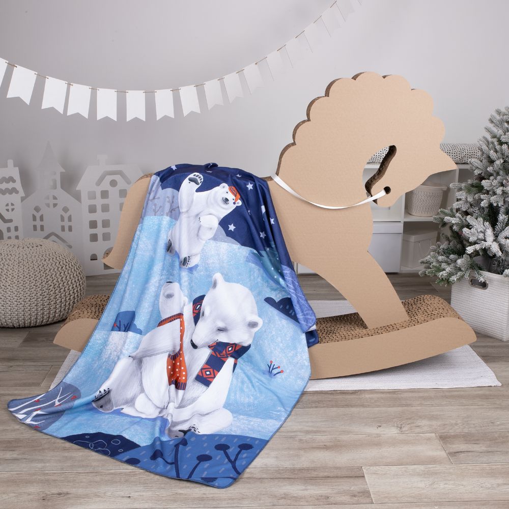 Флисовый плед Wintart Bear — фото 6