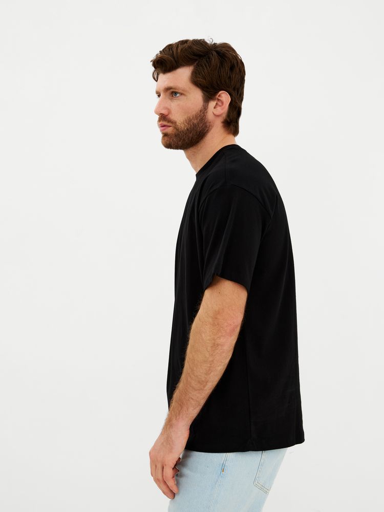 Футболка Oversize Premium, черная — фото 5