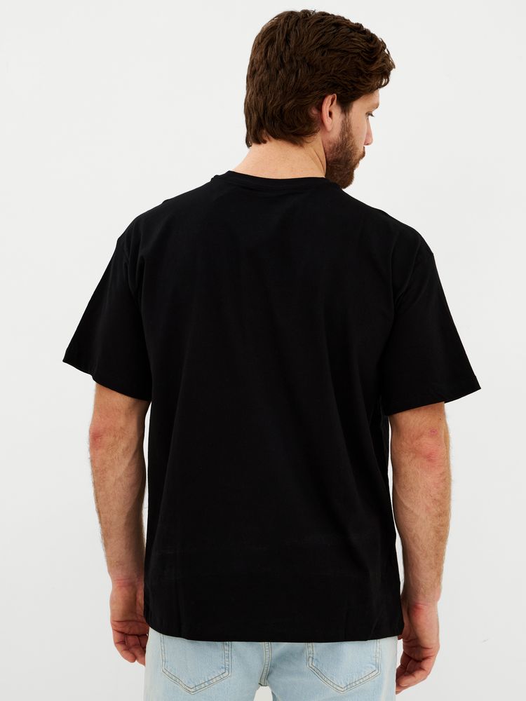 Футболка Oversize Premium, черная — фото 6