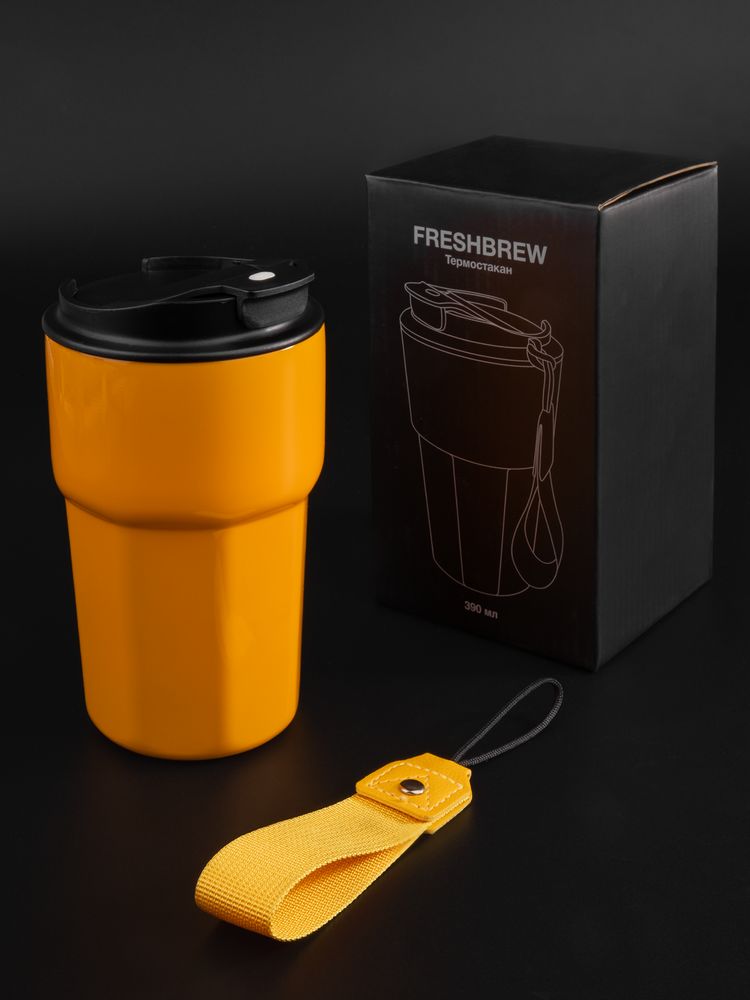 Термостакан Freshbrew, оранжевый — фото 11