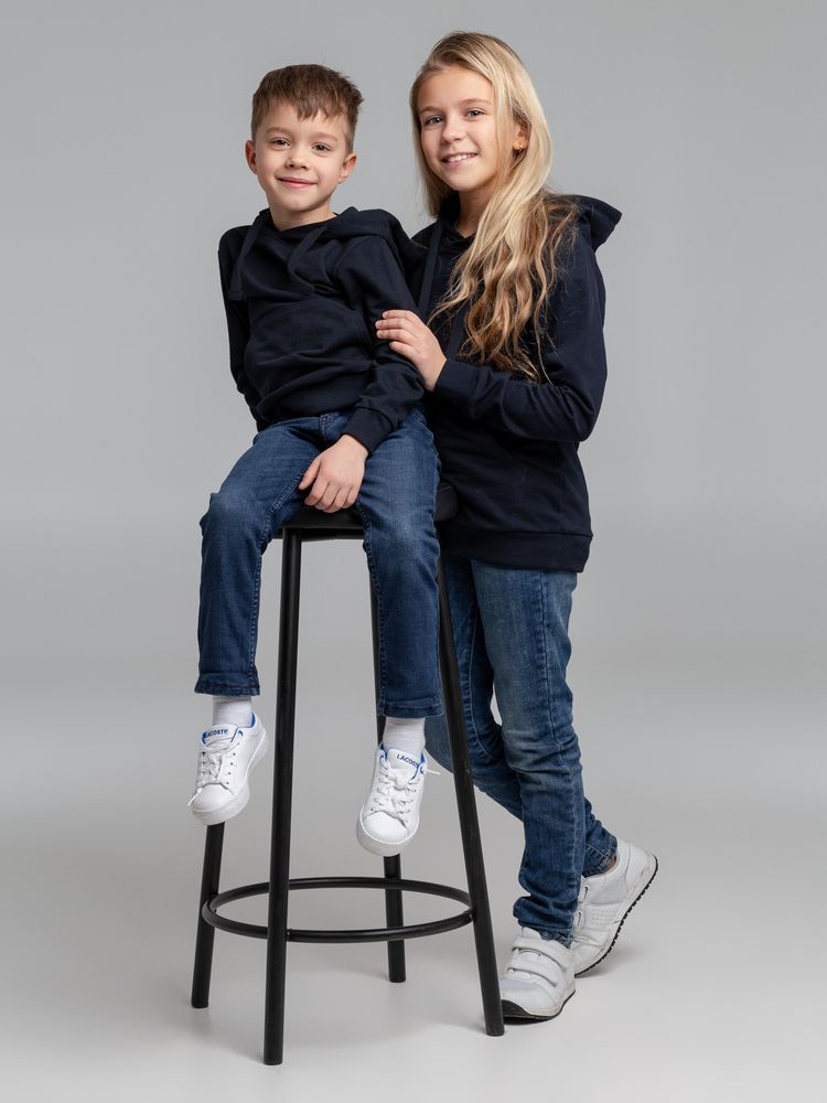 Худи детское Kirenga Kids 2.0, темно-синее — фото 10