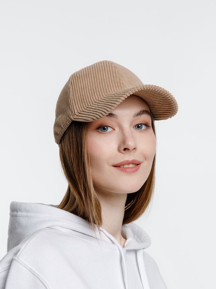 Бейсболка Soft Core, бежевая — фото 12