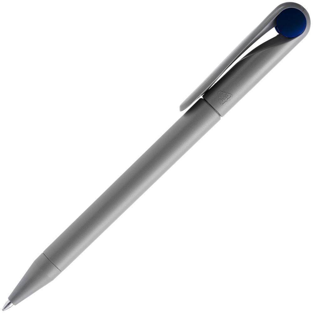 Ручка шариковая Prodir DS1 TMM Dot, серая с синим — фото 1