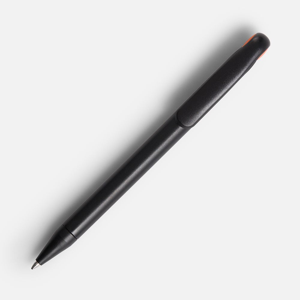 Ручка шариковая Prodir DS1 TMM Dot, черная с оранжевым — фото 1