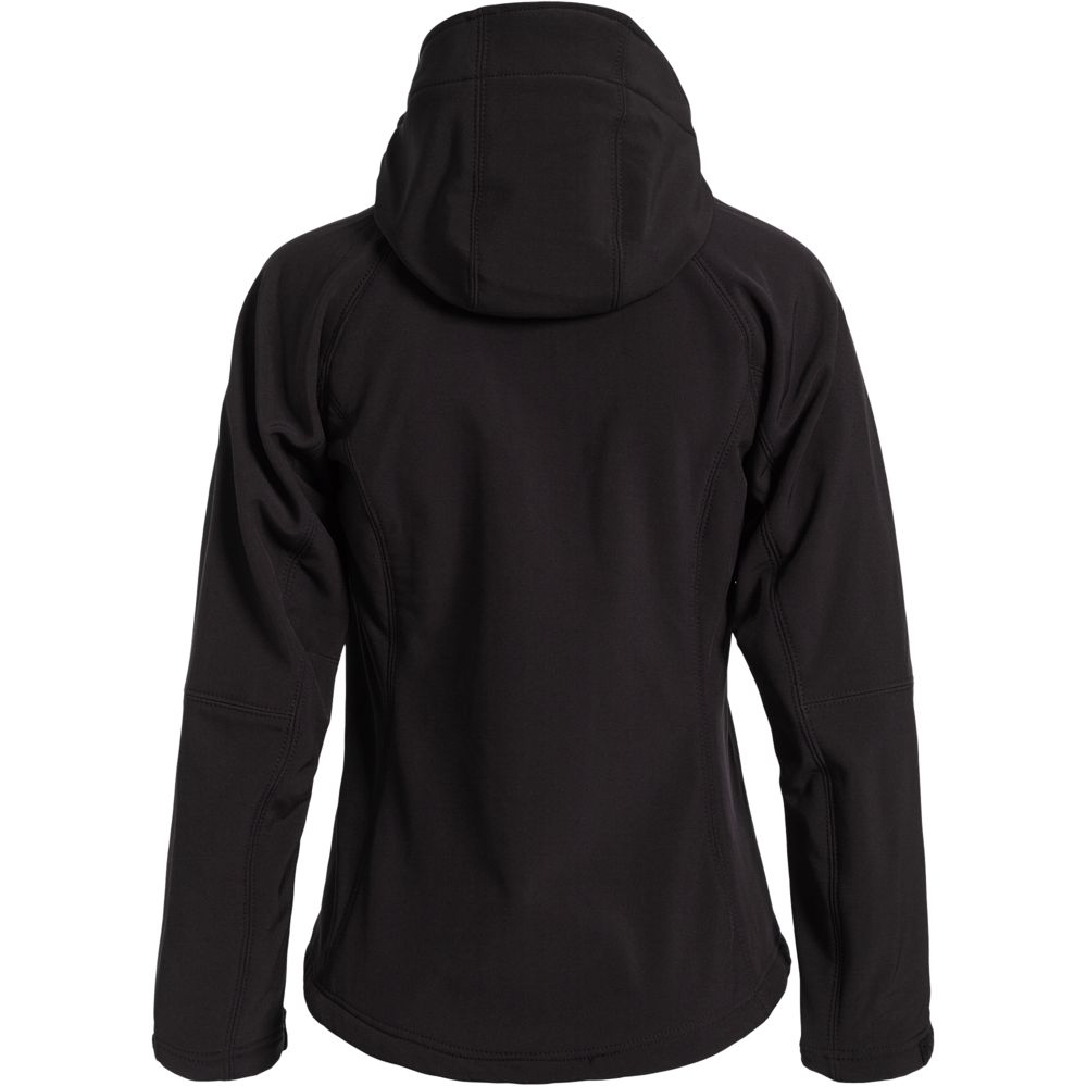 Куртка женская Hooded Softshell черная — фото 1