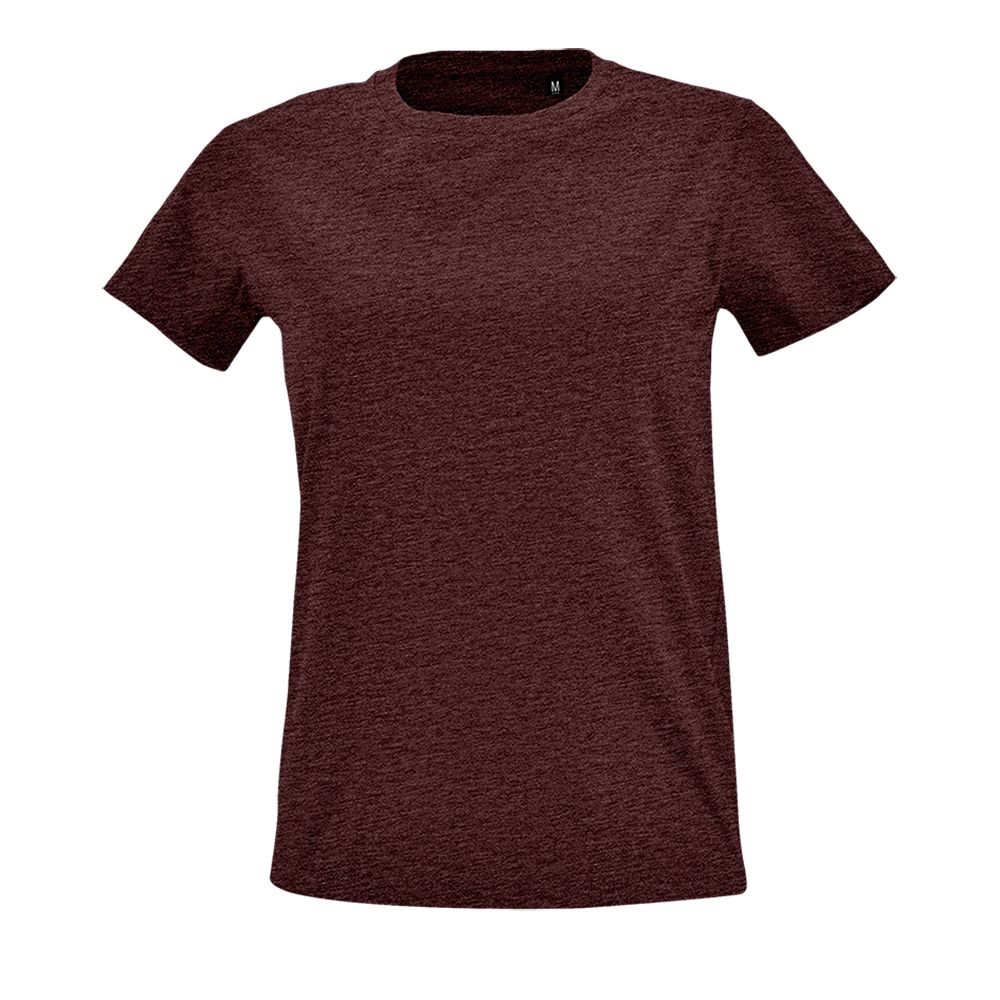 Футболка женская Imperial Fit Women, бордовый меланж — фото 5