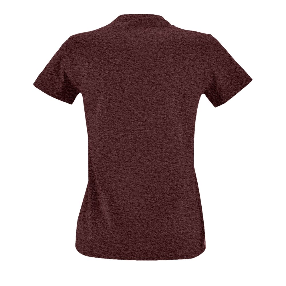 Футболка женская Imperial Fit Women, бордовый меланж — фото 1