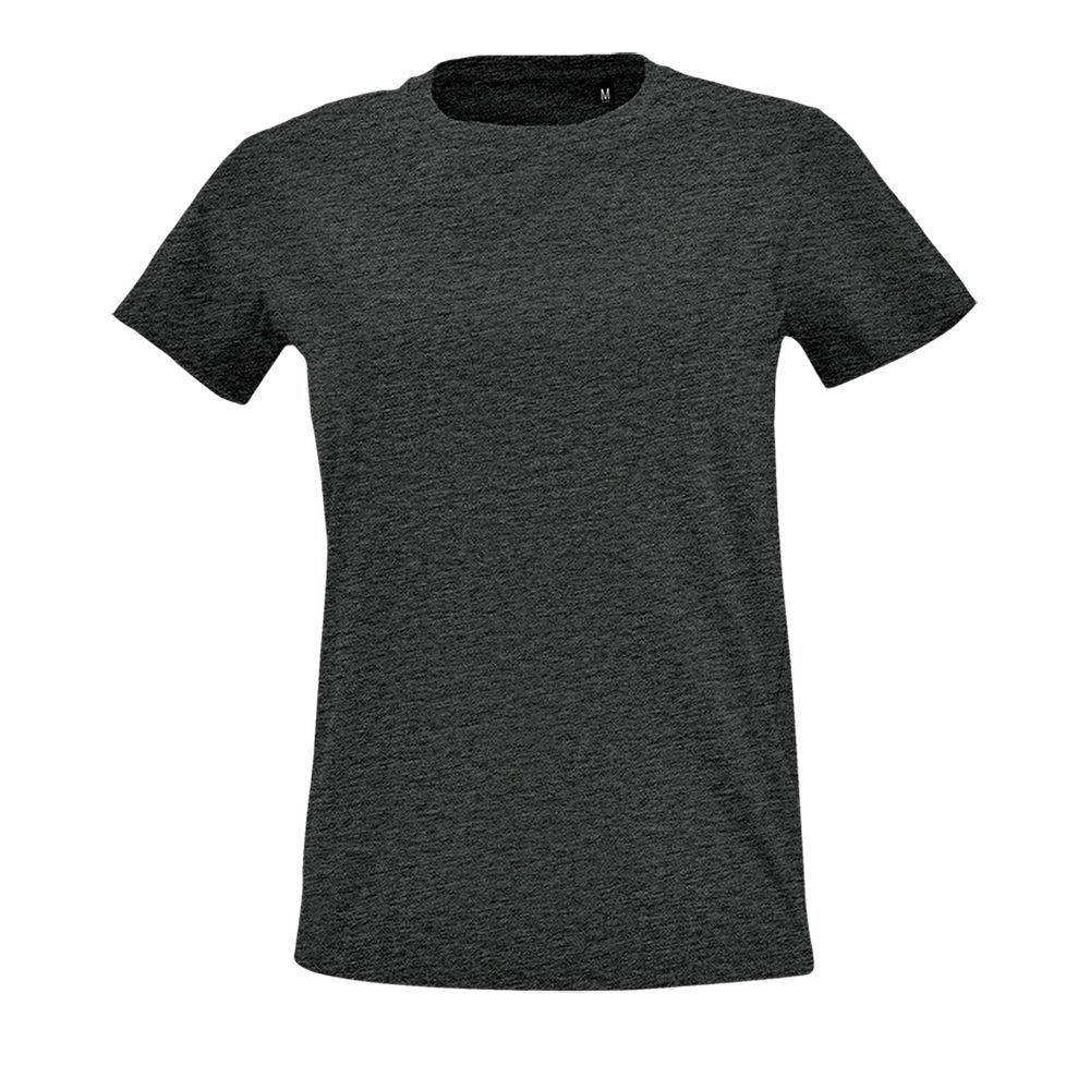Футболка женская Imperial Fit Women, черный меланж — фото 5