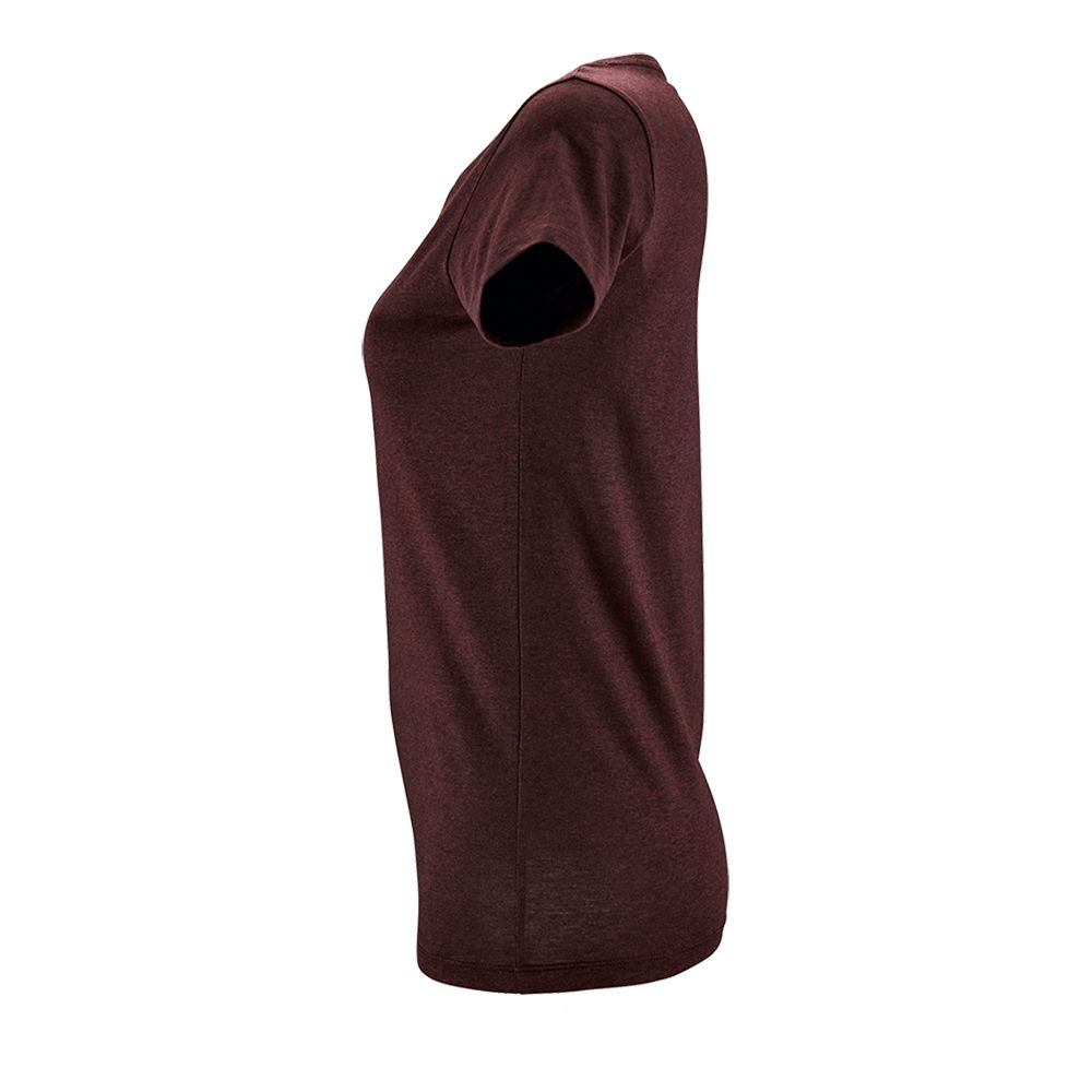 Футболка женская Regent Fit Women, бордовый меланж — фото 2