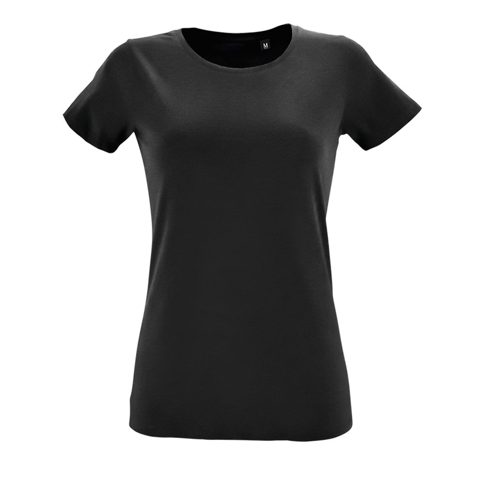 Футболка женская Regent Fit Women, черная — фото 4