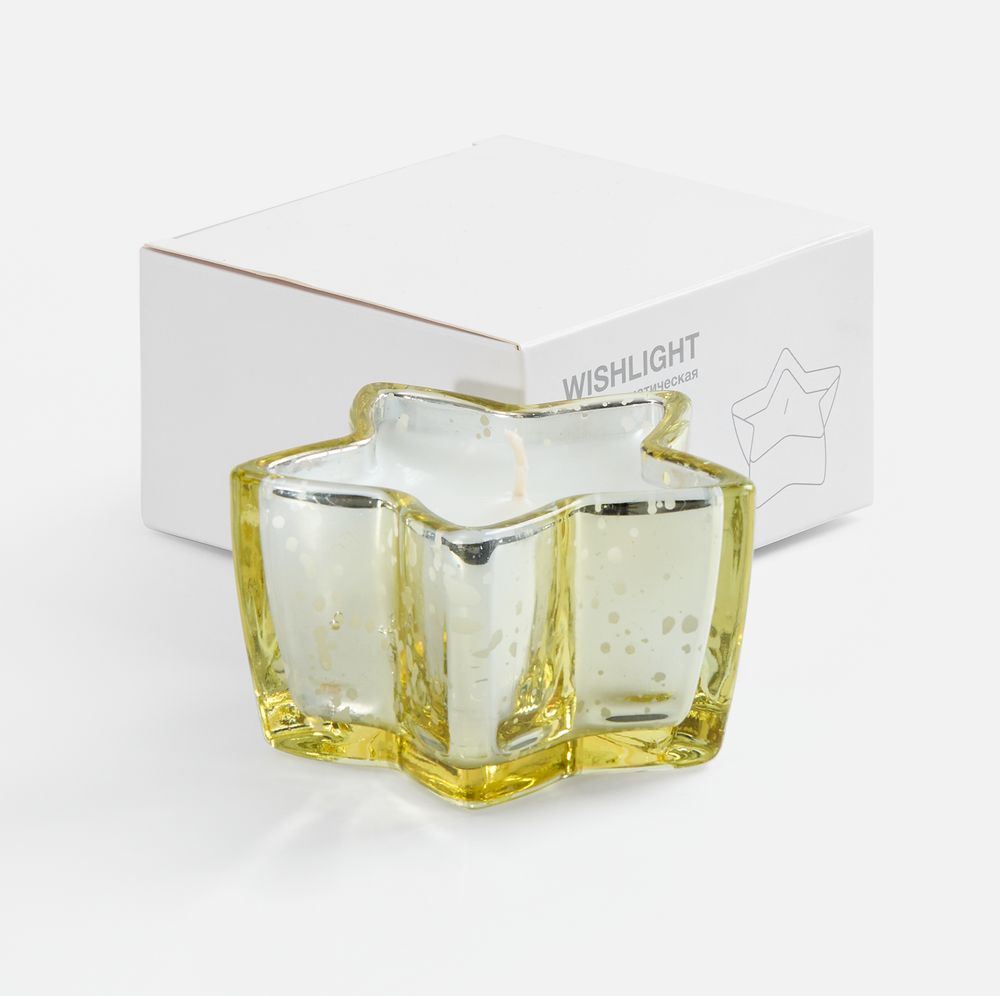 Свеча Wishlight, золотистая — фото 1