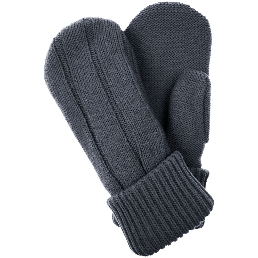 Варежки Knit Beat, темно-серые — фото 1