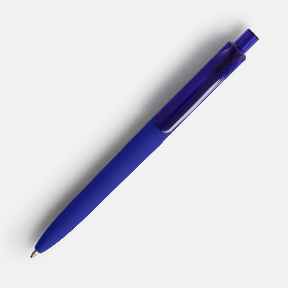 Ручка шариковая Prodir DS8 PRR-T Soft Touch, синяя — фото 1