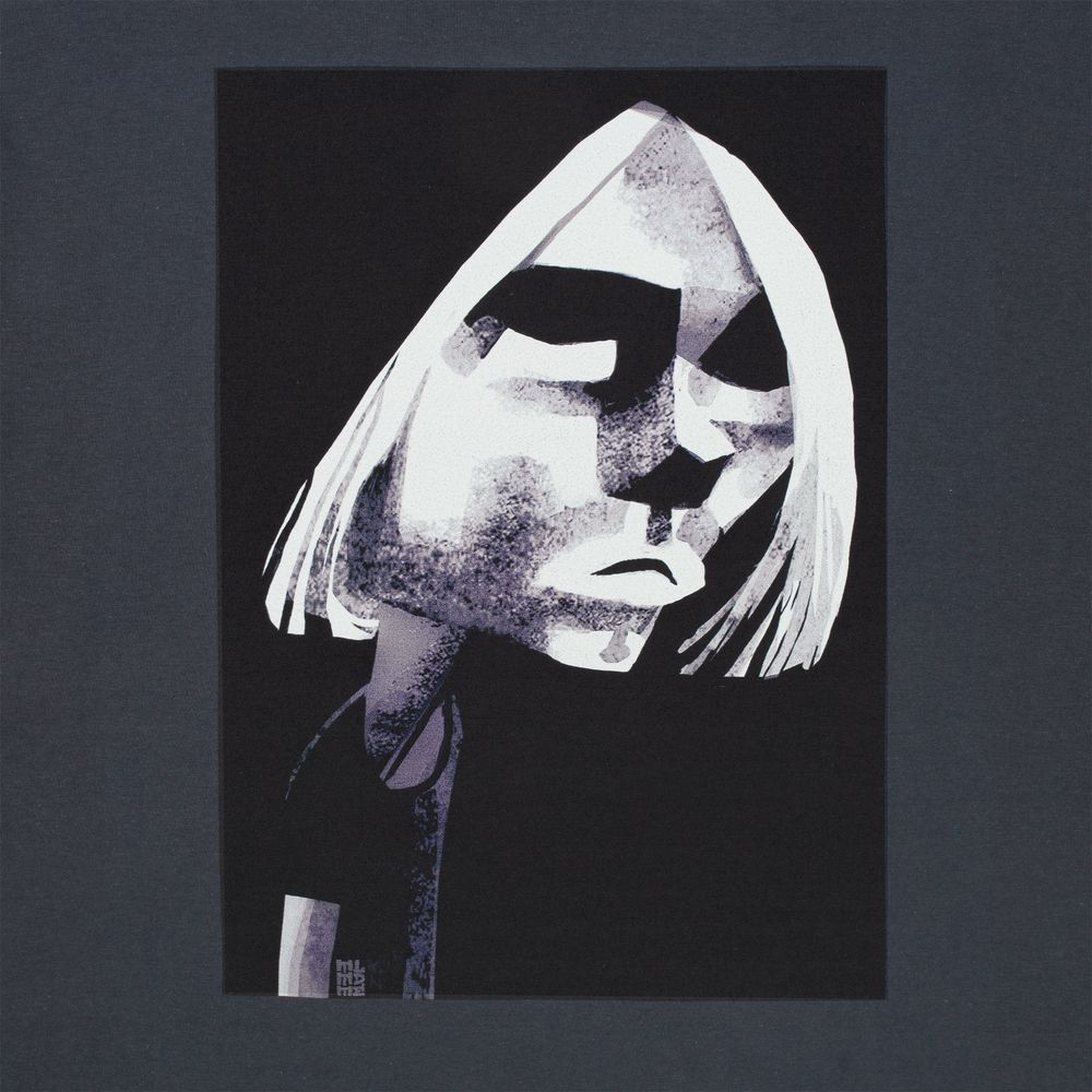 Футболка «Меламед. Kurt Cobain», темно-серая — фото 1