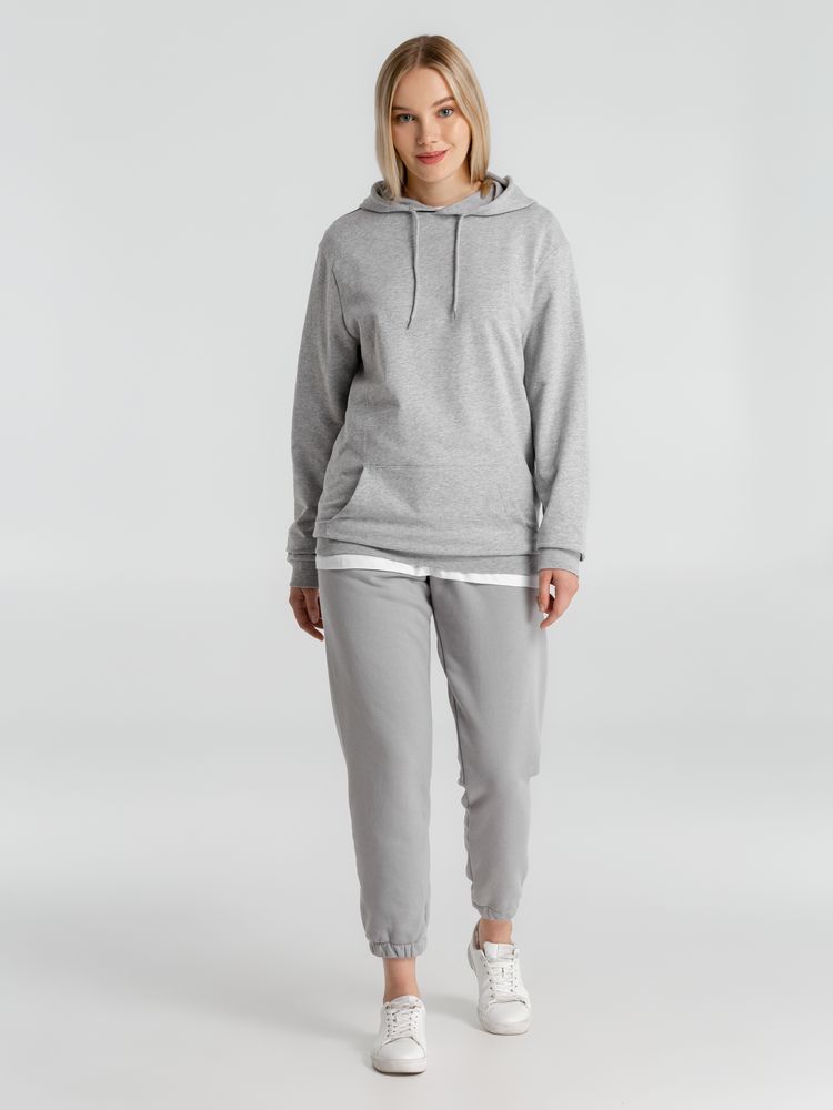 Толстовка с капюшоном унисекс Hoodie, серый меланж — фото 2