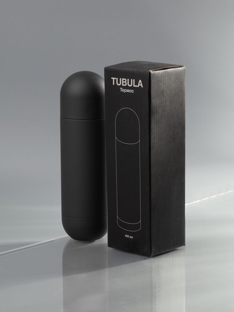 Термос Tubula Soft Touch, черный — фото 6