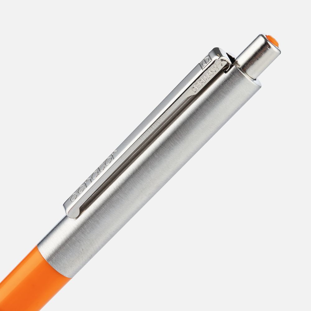 Ручка шариковая Senator Point Metal, ver.2, оранжевая — фото 2