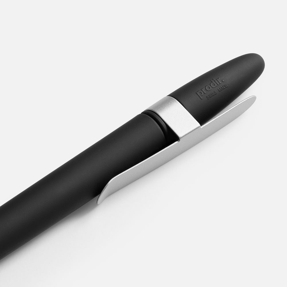 Ручка шариковая Prodir DS5 TSR Metal Clip, черная — фото 1