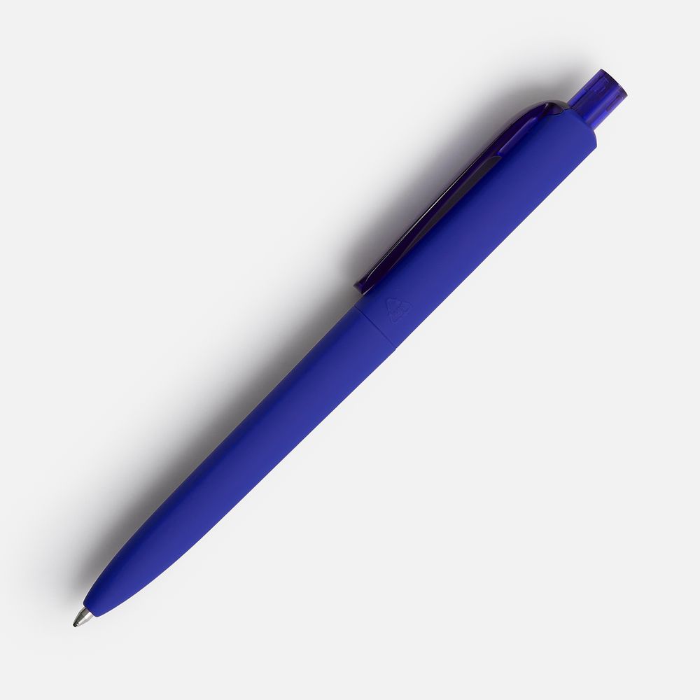Ручка шариковая Prodir DS8 PRR-T Soft Touch, синяя — фото 2