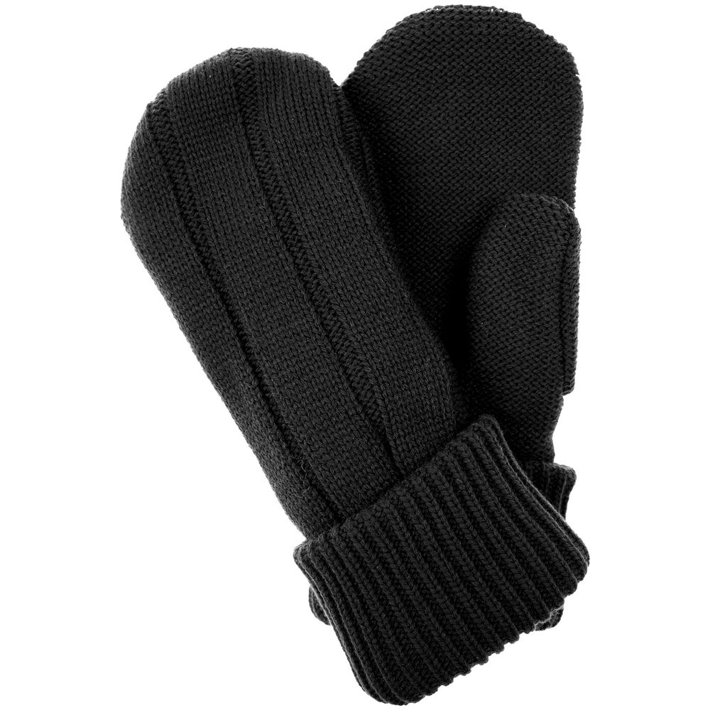 Варежки Knit Beat, черные — фото 1