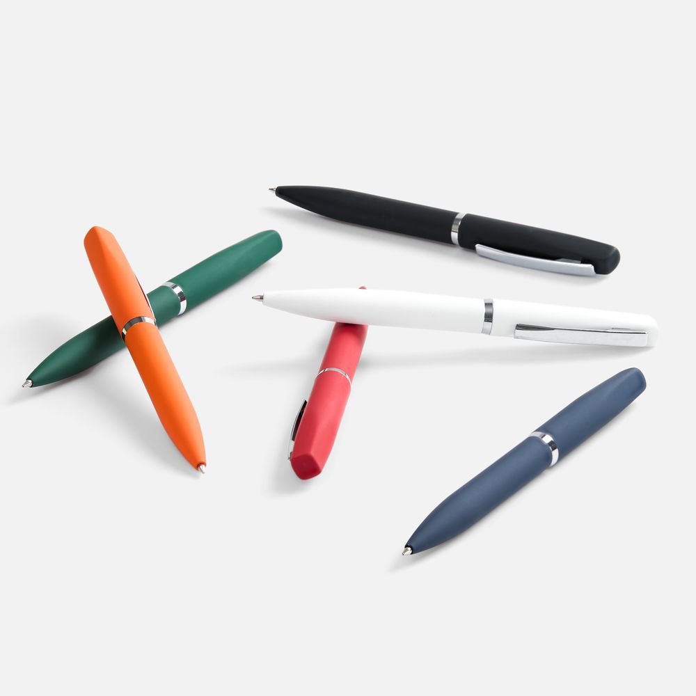 Ручка шариковая Bolt Soft Touch, черная — фото 4