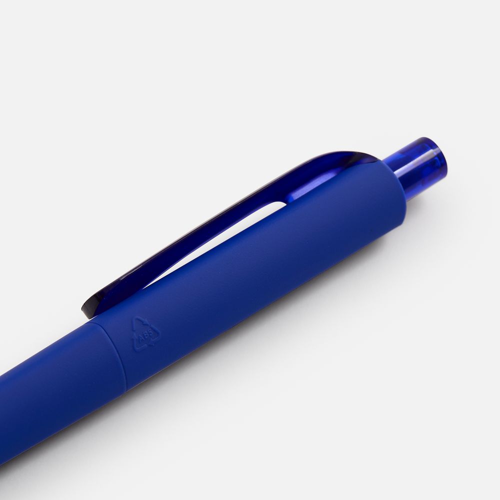 Ручка шариковая Prodir DS8 PRR-T Soft Touch, синяя — фото 3