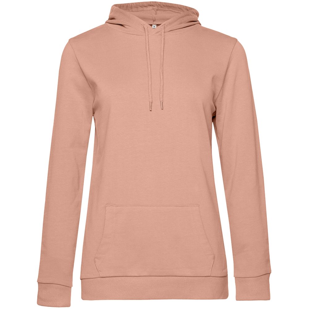 Толстовка с капюшоном женская Hoodie, бежевая (nude) — фото 6