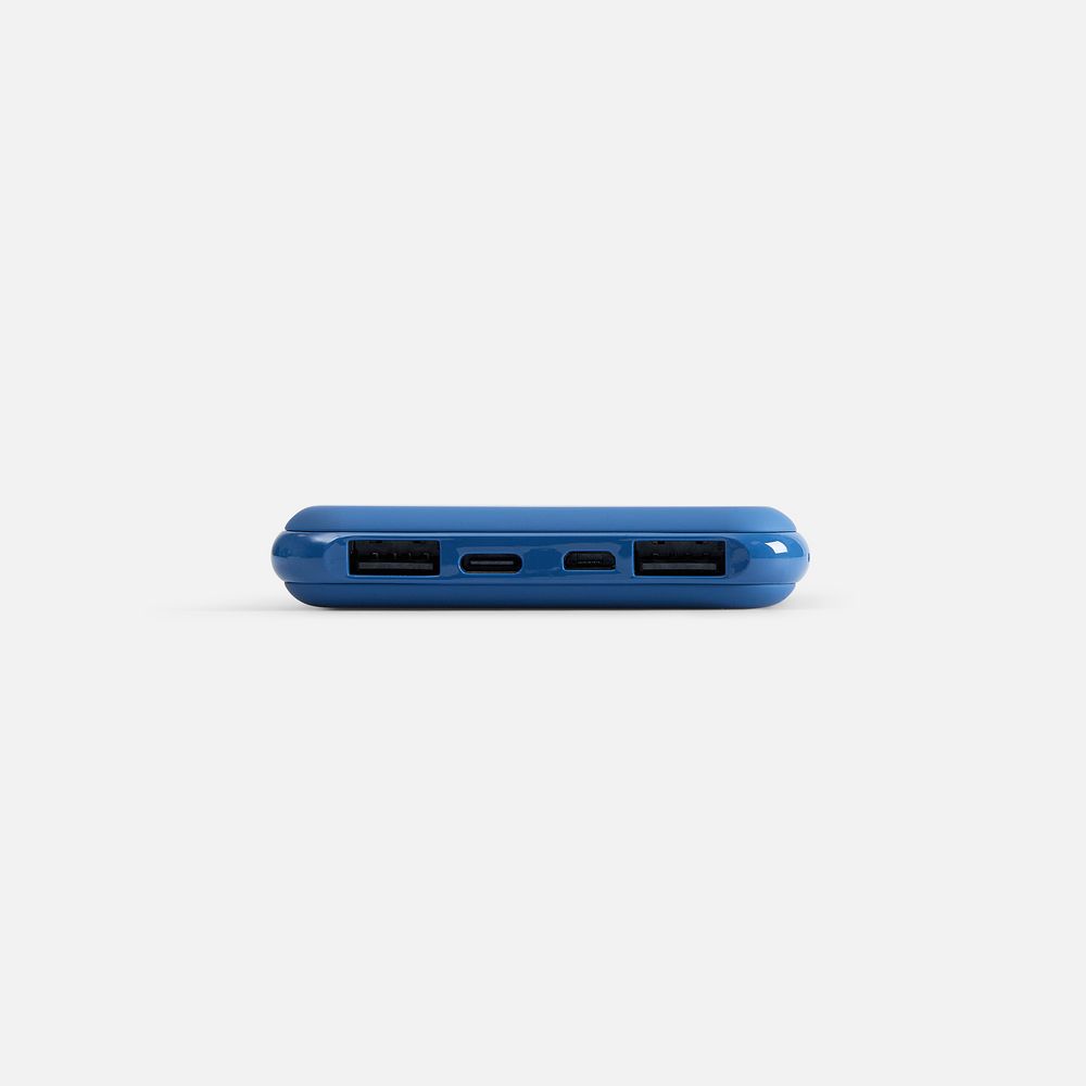 Аккумулятор с беспроводной зарядкой All Day Wireless 10000 мАч, синий — фото 2