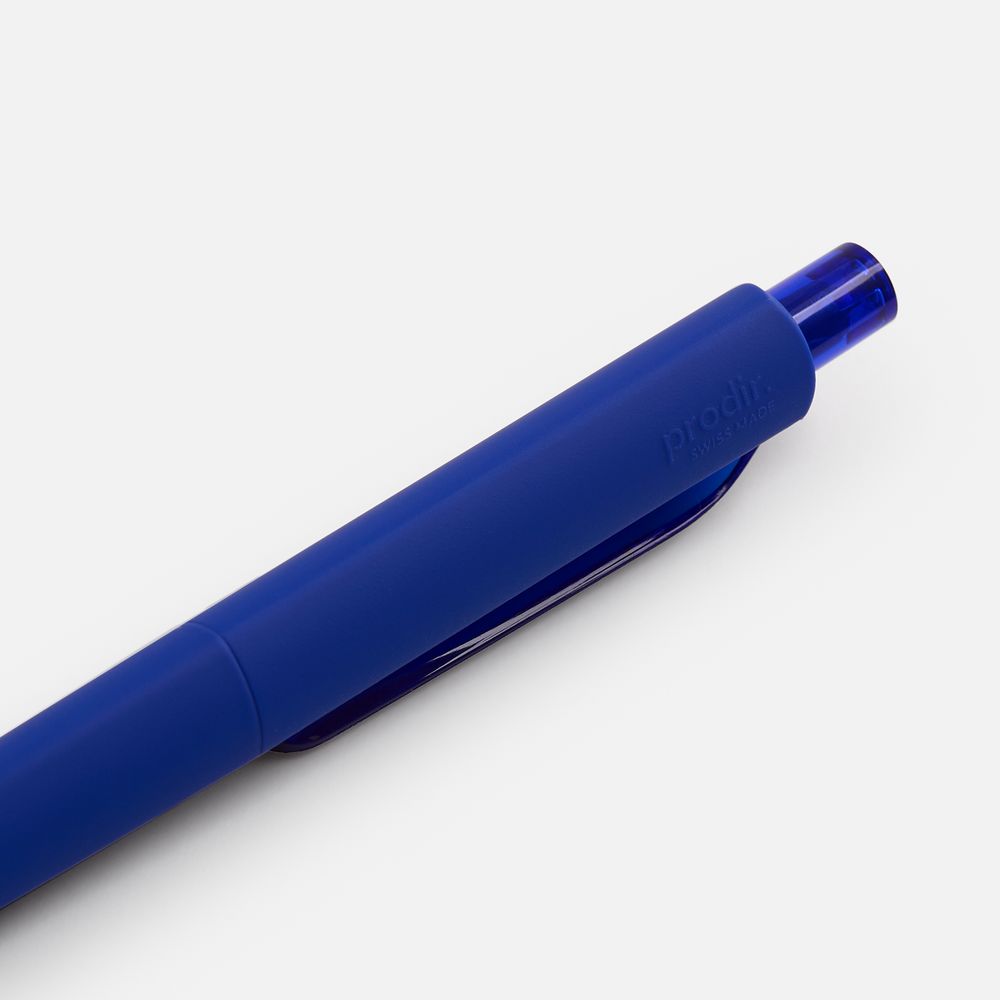 Ручка шариковая Prodir DS8 PRR-T Soft Touch, синяя — фото 4