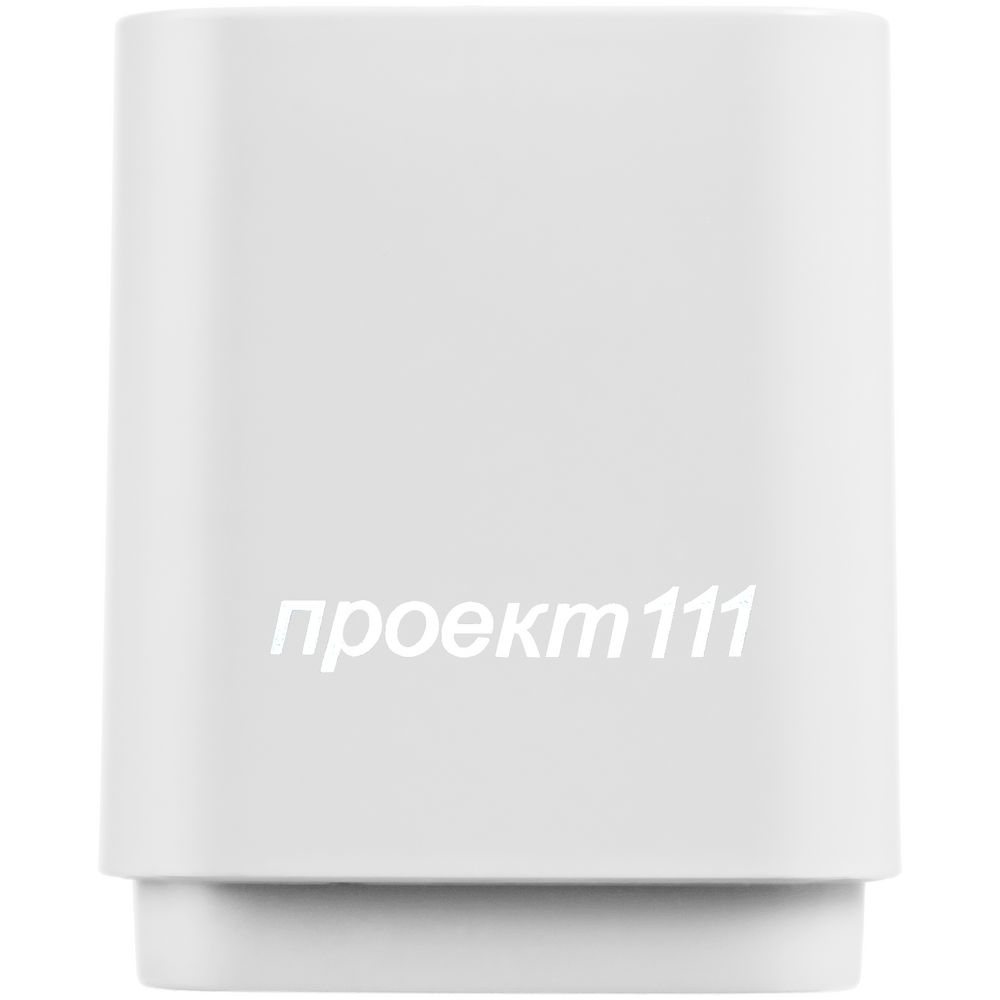 Беспроводная колонка с подсветкой гравировки Glim, белая — фото 1