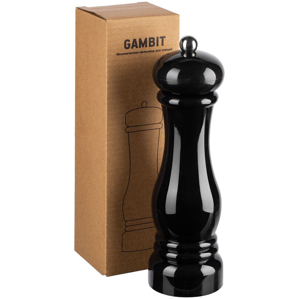 Механическая мельница для специй Gambit, черная — фото 7