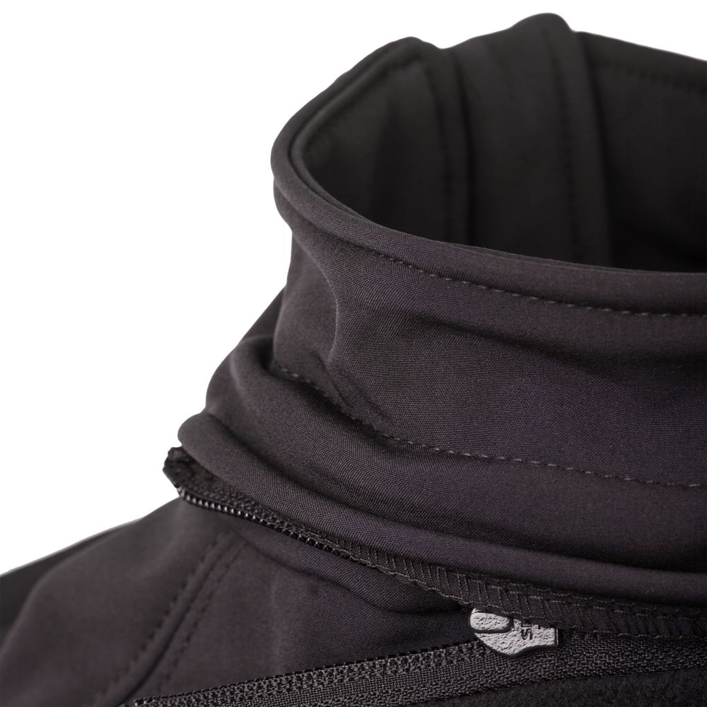 Куртка женская Hooded Softshell черная — фото 6