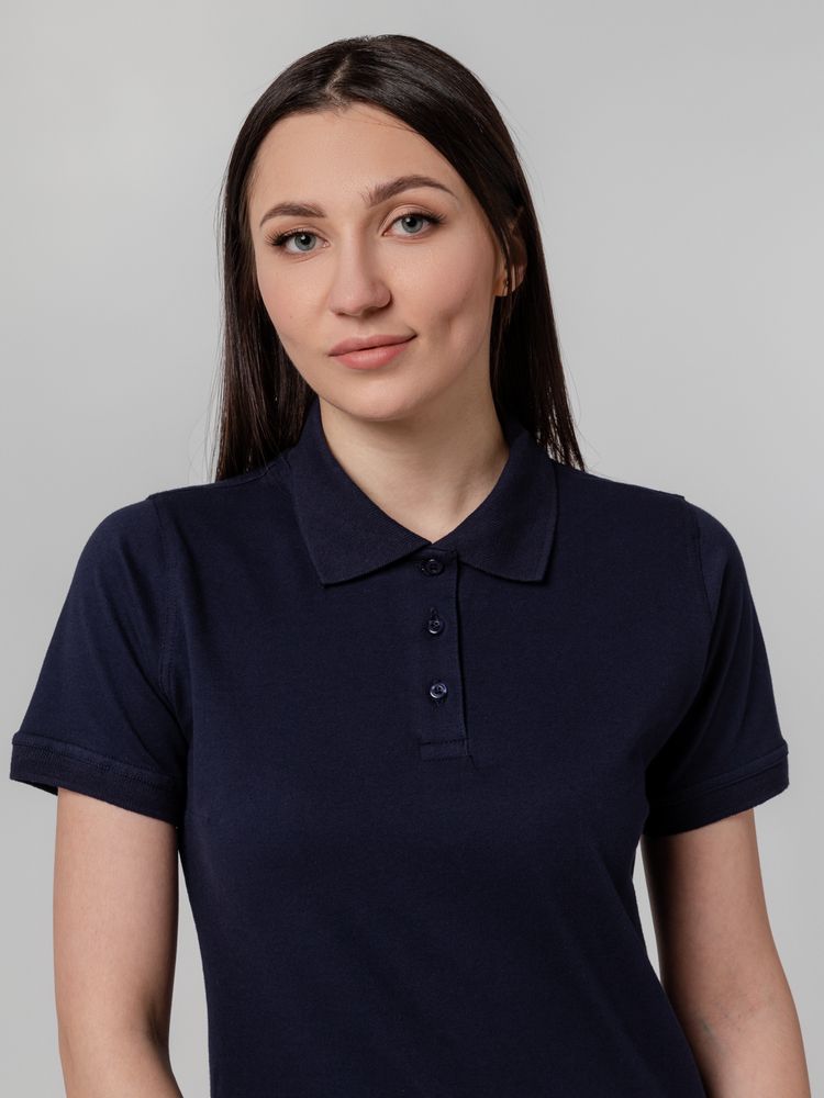 Рубашка поло женская Virma Stretch Lady, темно-синяя — фото 1