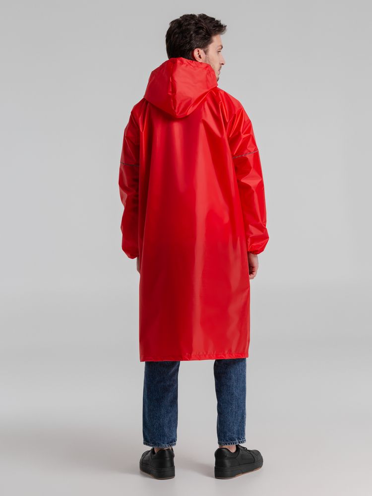 Дождевик со светоотражающими элементами Rainman Blink, красный — фото 4