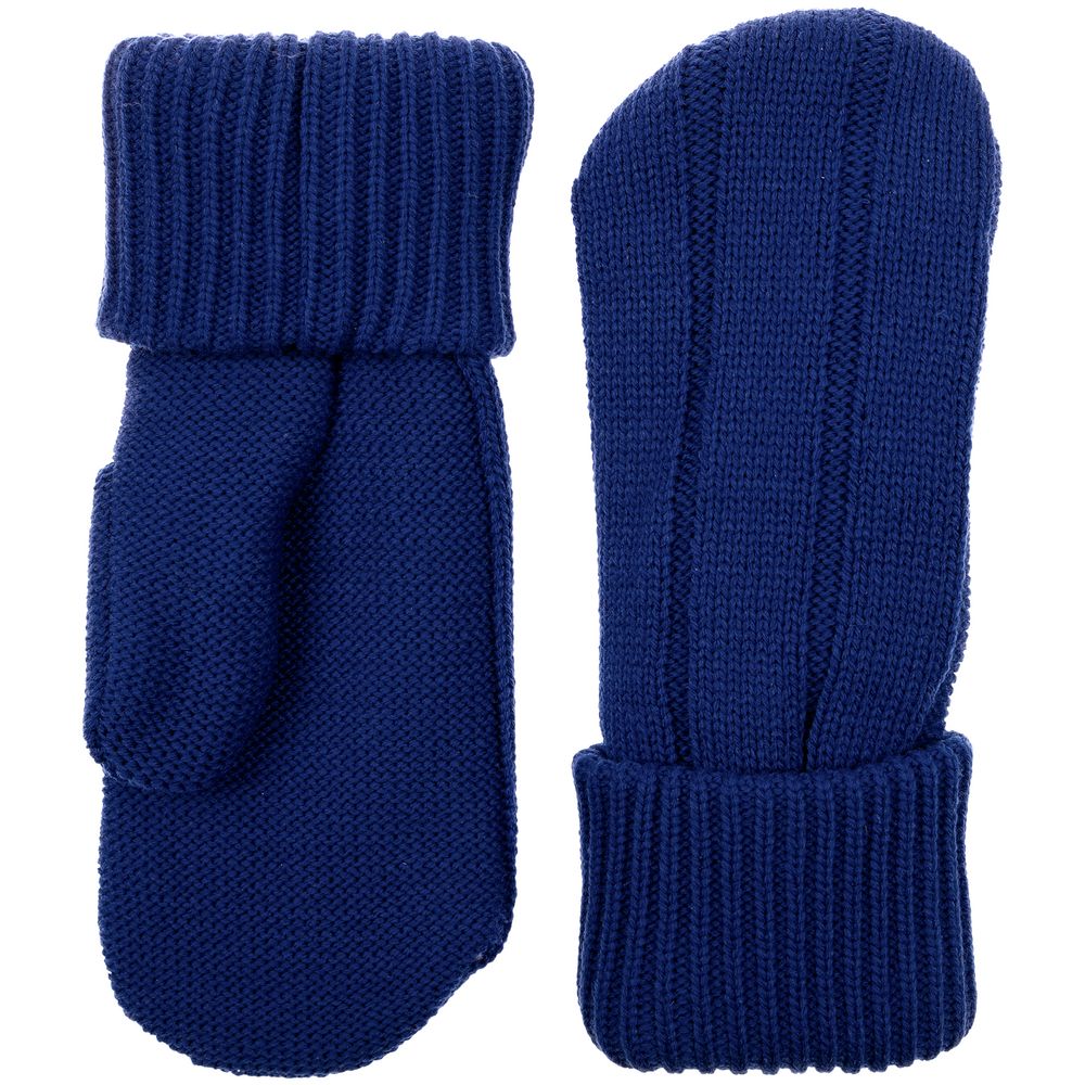 Варежки Knit Beat, темно-синие — фото 2
