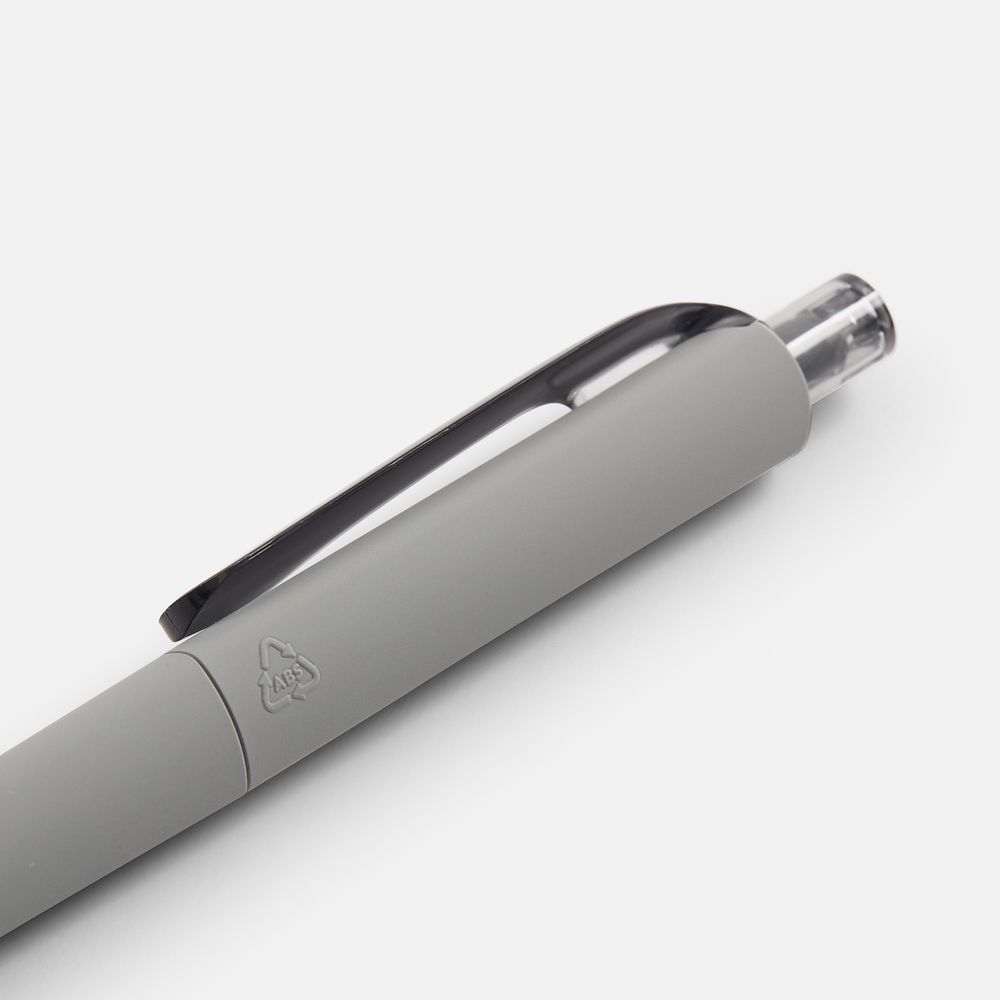 Ручка шариковая Prodir DS8 PRR-T Soft Touch, серая — фото 3