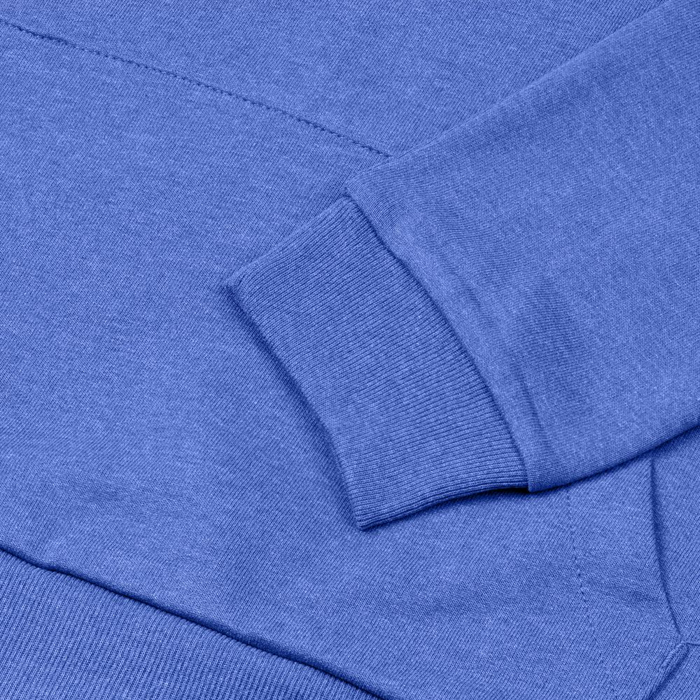 Толстовка с капюшоном унисекс Hoodie, ярко-синий меланж — фото 3