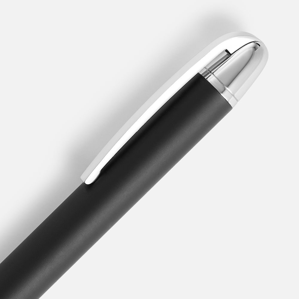 Ручка шариковая Arc Soft Touch, черная — фото 2