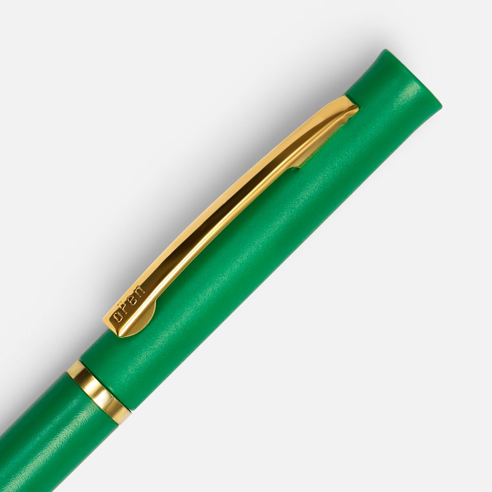 Ручка шариковая Euro Gold, зеленая — фото 3
