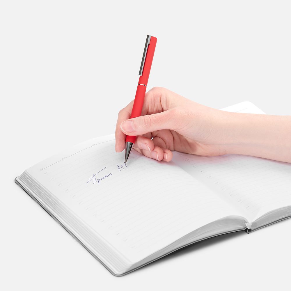 Ручка шариковая Blade Soft Touch, красная — фото 3
