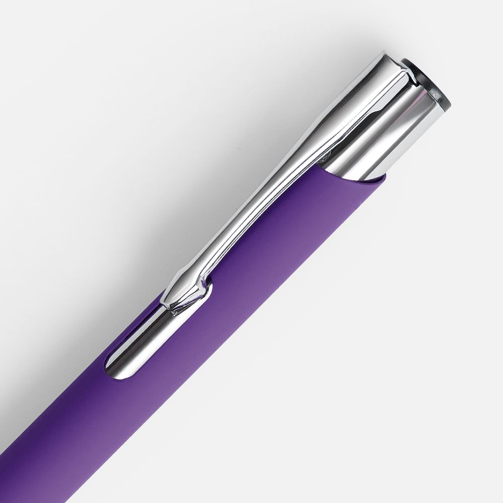 Ручка шариковая Keskus Soft Touch, фиолетовая — фото 3