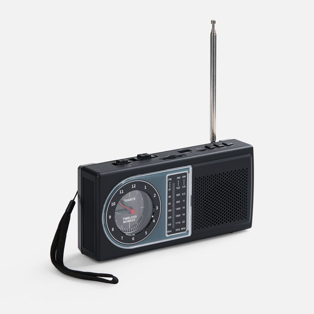 Bluetooth-колонка с радио Comradio, черная — фото 1
