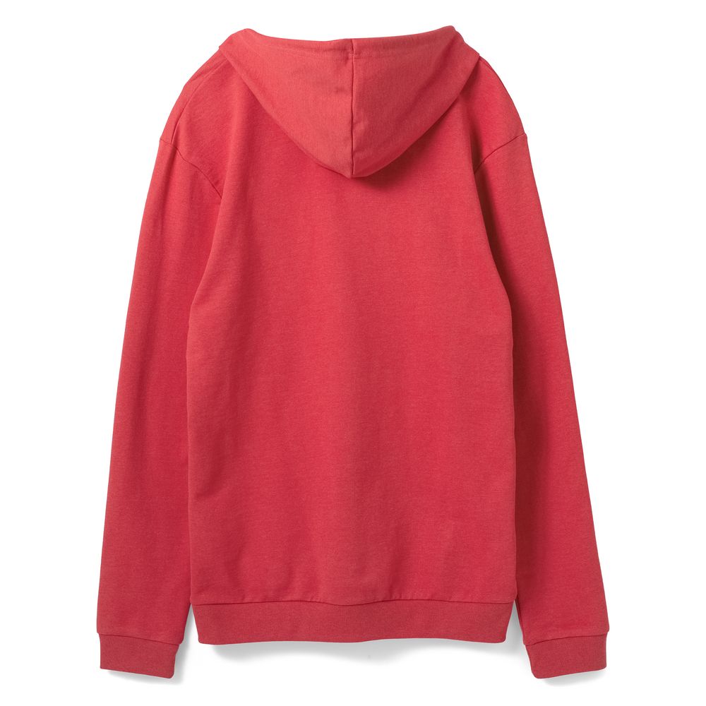 Толстовка с капюшоном унисекс Hoodie, красный меланж — фото 1