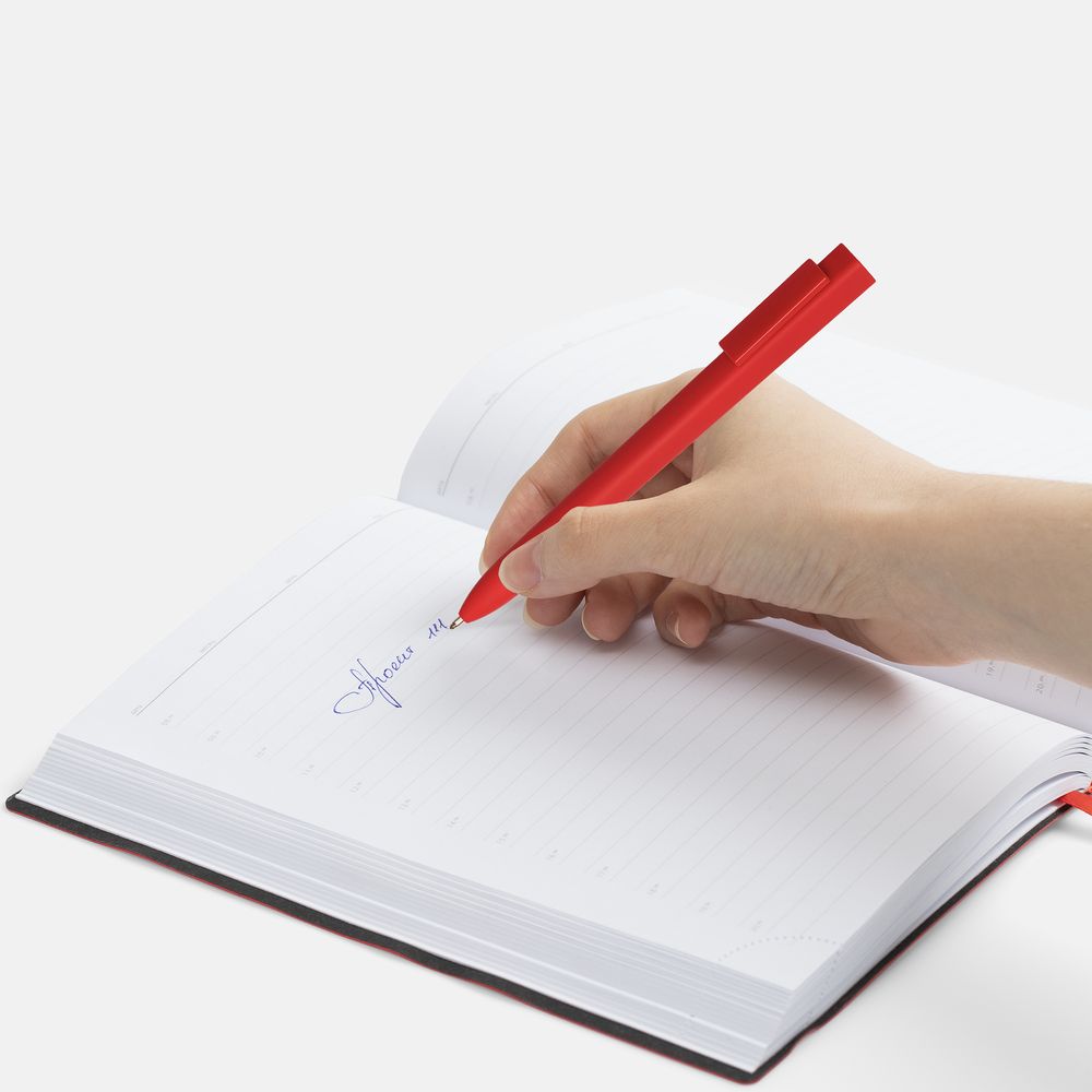 Ручка шариковая Swiper SQ Soft Touch, красная — фото 2