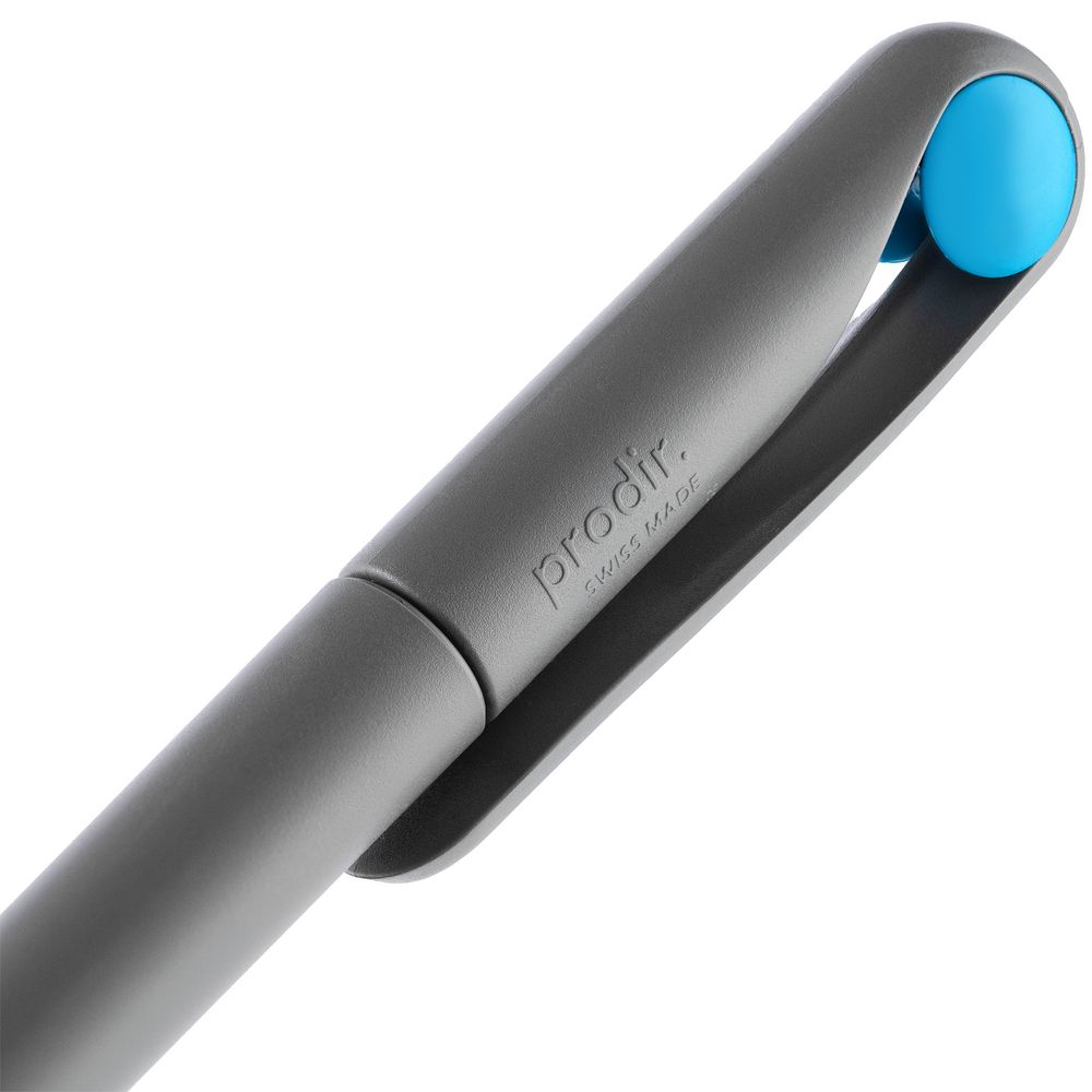 Ручка шариковая Prodir DS1 TMM Dot, серая с голубым — фото 1