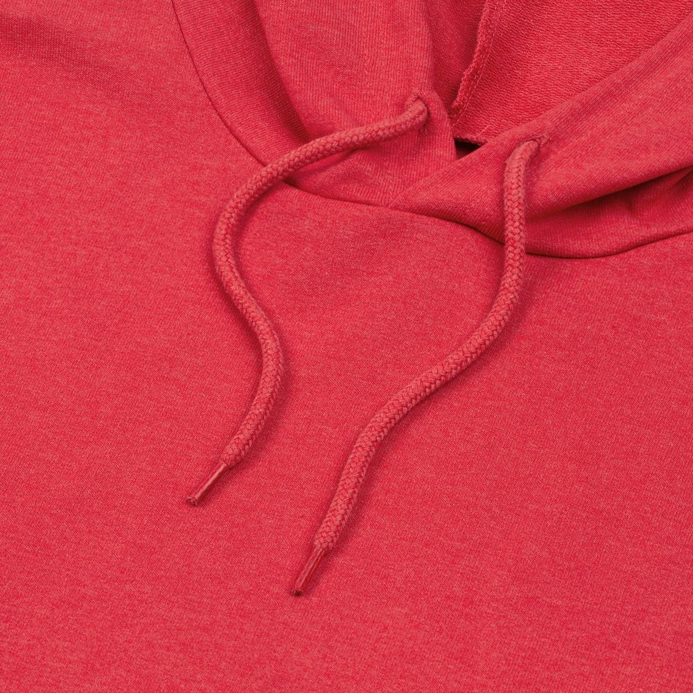 Толстовка с капюшоном унисекс Hoodie, красный меланж — фото 2
