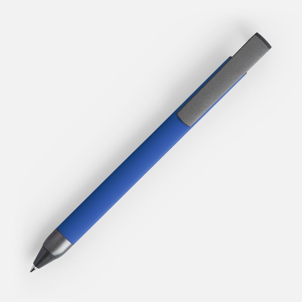 Ручка шариковая Standic с подставкой для телефона, синяя — фото 1